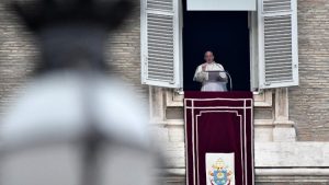 Papa durante Missa celebrada ontem