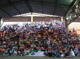 Participantes do 1º Fórum Nacional da Juventude Vicentina, que aconteceu em outubro de 2012, em Ribeirão das Neves/MG